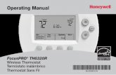 TH6320R FocusPRO Wireless Thermostat Termóstato ... · FocusPRO® TH6320R Wireless Thermostat Termóstato inalámbrico Thermostat Sans Fil Operating Manual