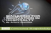 MANAGINGFOR INNOVATIONIN HOSPITALTY · French sociologist -Gilles Lipovetsky, wrote: “Guests, at the present are more unpredictable, variable, and, of course, have less loyalty