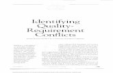 IDENTIFYING QUALITY REQUIREMENT CONFLICTS …ece473/readings/27-Identifying Quality.pdf · Identifiing Quality- Requirement ~ H Conflicts BARRY BOEHM and HOH IN, University of Southern