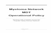Myeloma Network MDT Operational Policy - …nssg.oxford-haematology.org.uk/myeloma/op-policy-and-guidelines/... · Write an MDT annual report including information on the structure