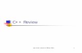 C++ ReviewC++ Review - eecs.wsu.eduananth/CptS223/Lectures/C++-review.pdf · Purpose of Review Review some basic C++ FamiliarizeuswithWeissFamiliarize us with Weisss’s style Some