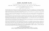A CABARET MUSICAL IN TWO ACTS - hitplays.com110512.pdf · DEADPAN DEADPAN . Book, Music and Lyrics by Kevin Kelleher . SYNOPSIS: It's 1936, and hit songwriter Stanley Cordell has