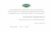 UNIVERSIDAD CENTRAL DEL ECUADOR FACULTAD DE …fca.uce.edu.ec/GUIAS/AUDITFINANCIERA2CA-SI.pdf · universidad central del ecuador facultad de ciencias administrativas carrera de contabilidad