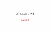 LPI Linux LPIC1 - Politechnika Opolskapelc.we.po.opole.pl/LinuxShortCourse/LPI Linux LPIC1 - Module 7.pdf · Determine and configure hardware settings Managing users and groups Linux