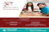 Sierra Vista Elementary - Socorro Independent … · 2016-09-20 · Sierra Vista Elementary Christine De La Cruz, Principal ... • Concurso de Ortografía • Concurso de Matemáticas