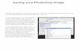PhotoShop CC Handout - teched.rocksteched.rocks/digital_photography/Photoshop/Saving-your-image.pdf · Finally, it's important to understand how to save documents in PhotoShop. You