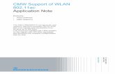 CMW Support of WLAN 802.11ac Application Note · The IEEE 802.11ac standard extends the 802.11n standard towards higher data rates (also called very high throughput, VHT) by using