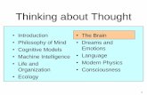 Thinking about Thought - Piero Scaruffi · "Thinking about Thought" at UC Berkeley (2014) ... 1911: Edward Thorndike’s connectionism: the mind is a network of connections and learning