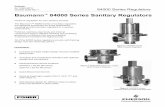 Baumann™ 84000 Series Sanitary Regulators · 1 84000 Series Regulators Bulletin 84.1.REG:BTN October 2005 Rev 1 Baumann™ 84000 Series Sanitary Regulators Pressure regulation for