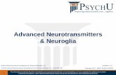 Advanced Neurotransmitters & Neuroglia - psychu.org · • Neuroglia perform several key functions relating to the The information provided by PsychU is intended for your educational