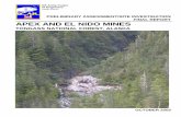 APEX AND EL NIDO MINES€¦ · final report preliminary assessment /site investigation apex and el nido mines tongass national forest, alaska prepared for: tryck nyman hayes, inc.