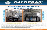 DESAIREADORES DE O - CO - Calderas INTESA | …calderasintesa.com/wp-content/uploads/desaireadores.pdf · * Construido Bajo Norma ASME Sec. VIII Div. I. DESAIREADOR DE SPRAY SYSTEM