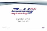 ENGINE AVIO RAP 98-90i - Robby Moto Engineering RAP 2015.pdf · 98-90i project headquarters in casalmaggiore - cremona - italy production and commercialization of aeronautical components