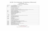 AGR Technician Training Manual Volume 2 Training Manual.pdf · AGR Technician Training Manual Volume 2.1 Table of Contents: Section: Subject: 1.0 Quality Installation Guidelines ...