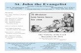 St. John the Evangelist · St. John the Evangelist Roman Catholic Community 29 N. Washington Ave. Bergenfield, N.J. 07621 201-384-0101 Fax: 201-384-2055 Parish Web Site: ... 7:00