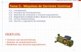 Tema C.- Máquinas de Corriente Continuagrupo/documentos/genericos_am//tema_c.pdf · Control y regulación de velocidad. OBJETIVOS. ... Motores de CC Motor de CC de 6000 kW fabricado