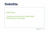 PORTUGAL “Aspectos prácticos de la Movilidad ... · “Aspectos prácticos de la ... retenciones a cuenta del Impuesto sobre la renta. En el ... retenciones a cuenta del Impuesto
