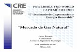 “Mercado de Gas Natural” - gob.mxcre.gob.mx/documento/734.pdf · - La eficiencia térmica de ciclos combinados - La modernización y expansión de los sistemas de transporte y