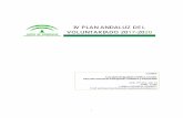 121017 IV Plan Andaluz del Voluntariado 2017-2020 · 2 IV Plan Andaluz del Voluntariado - CONTENIDOS -Presentación general del voluntariado en Andalucía -Bloque 1 Descripción del