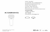 KSM9HS User Guide (Spanish).… · • Componentes electrónicos de primera ... radiofrecuencias (RFI) ... Conjunto de tarjeta de circuitos de preamplificador