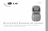 LG200C USER GUIDE MANUAL DEL USUARIO LG200C… · de circuitos internas del ... exposición a radiofrecuencias de la FCC ... Lea esta información antes de hacer funcionar el teléfono.