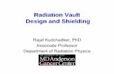 Radiation Vault Design and Shielding · Radiation Vault Design and Shielding Rajat Kudchadker, PhD Associate Professor ... still applicable. Similarly therapy simulators are not coveredin