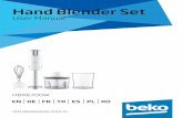 Hand Blender Set - Bekodownload.beko.com/Download.UsageManualsBeko/SR/en_US... · 4 / 69 EN Hand Blender Set / User Manual This section contains safety instructions that will help