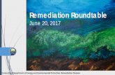 Remediation Roundtable Presentation 6-20-17 · Remediation Roundtable June 20, 2017 Connecticut Department of Energy and Environmental Protection: Remediation Division