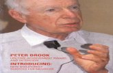 Peter Brook condensed - TV Brook 2001 condensed.pdf · DIRECTORS GUILD LIFETIME ACHIEVEMENT AWARD 2001 PETER BROOK On the afternoon Of September the 6th 2001 at the Pictures Gallery
