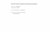 2015-16 Texas Academic Performance Report · 2015-16 Texas Academic Performance Report District Name: MANOR ISD District Number: 227907 2016 Accountability Rating: Met Standard 2016
