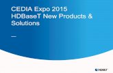 CEDIA Expo 2015 HDBaseT New Products & Solutions · HDBaseT New Products & Solutions. 2 The HDBaseT Alliance HDBaseT Technology ... and USB through a single LAN cable. For additional