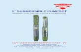 5” SUBMERSIBLE PUMPSET MANUAL FOR INSTALLATION & OPERATION€¦ · Cable selection for 3 phase motors 4 ... check the insulation resistance value by a 500 V meggar. It should be