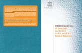 UNESCO guidelines on language and content in HIV …unesdoc.unesco.org/images/0014/001447/144725e.pdf · UNESCO Guidelines on Language and Content in HIV- and AIDS - Related Materials