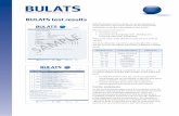 BULATS test results - Allot Evaluaciones · BULATS test results BULATS presents its test results in a clear and easy-to- understand test report form which can be produced for individuals