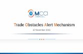 Trade Obstacles Alert Mechanism - MCCI · 1 The TOAM Platform 2 Objectives and Institutional Mechanism 3 Role of MCCI as National Focal Point 4 Pilot Phase and Launch. 3. 4 Non-Tariff