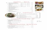 Appetizers - Khai Vòatasteofvietnam.ca/pdfs/y - 6 pages Eat In Menu email to Bruce... · Appetizers - Khai Vò Vietnamese Beef Noodle Soup - Phôû Vietnamese Stewed Soup - Boø