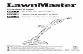 Operators Manual - Lawnmaster Canada · Desbrozadora de hierba con cable GT1313 MNL_GT1313_V2 Operators Manual EN p. 2 FR p. 20 ... After use, disconnect the machine from the mains