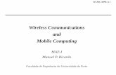 Wireless Communications and Mobile Computingpaginas.fe.up.pt/.../09_10/wcmc/slides/wcmc-mpr-fundaments+wlan+… · WCMC-MPR-A 1 Wireless Communications and Mobile Computing MAP-I