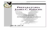 PRREEPPAARRAATTOORRIIAA JA C. - James … Catalog 2017-2018... · Aptitud Escolar (SAT I). El promedio de calificaciones es basado en las calificaciones obtenidas durante los últimos
