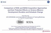 Comparison of ESA and NASA Acquisition Approaches … · –ESA and NASA Phases are similar in terms of Phase A Conceptual Design, Phase B Preliminary Design, and Phase C/D Detailed