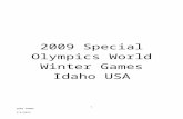 Table of Contents - media.specialolympics.org€¦  · Web view2009 Special Olympics World Winter Games ... a template created in Microsoft PowerPoint was given to all venue directors