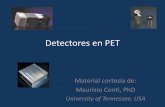 Detectores en PET - medica.fisica.edu.uymedica.fisica.edu.uy/docs/ri/03 - Detectores PET.pdf · –Fotodiodos de avalancha (APD) –Fotomultiplicadores de Silicio (SiPM) ... celda