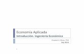 Economía Aplicada - Welcome to GMSM - GMSMbionanouni.wdfiles.com/.../Clase01-EA-Introduccion.pdf · Central Hidroeléctrica Gallito Ciego, ... vinculados al ciclo de vida del producto/servicio