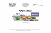 Write - Facultad de Medicina UNAM · Writer u Estilo de párrafo u Barra de estado Regla ... ma en un nivel avanzado, le sugerimos consultar tutoriales gratuitos de StarOffice disponibles