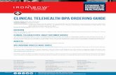 clinical telehealth bpa ordering guide - s24551.pcdn.co · The Clinical Telehealth BPA is a pre-competed BPA that provides the latest in Telehealth products and services for all VA.