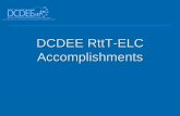 DCDEE RttT-ELC Accomplishments · Presentation Overview • Increases in program star ratings • Increases in teacher education • Supports for PD • Testing a (possible) …