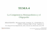 TEMA 4 - ocw.uv.esocw.uv.es/ciencias-sociales-y-juridicas/2-1/t4_micro_ii.pdf · La competencia monopolística y el oligopolio. 1 La competencia monopolística. 2 El oligopolio. 3