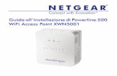 Powerline 500 WiFi Access Point (XWN5001) …€¦ · Una volta completata l'installazione del dispositivo, individuare il numero di serie riportato sull'etichetta del prodotto e