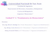 Universidad Nacional de San Juan - dea.unsj.edu.ardea.unsj.edu.ar/biomecanica/Tema1_Fund_BIOMEC_2018.pdf · - Conocer y comprender las propiedades mecánicas de los tejidos biológicos