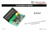 10 LED MONO VU METER - .4 1.3 Soldering Hints : 1-Assembly hints Mount the component against the